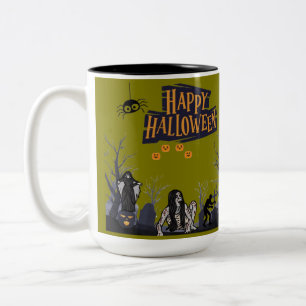 Hexenstunde flüstert olive zweifarbige tasse