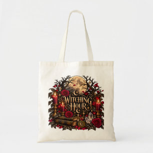 Hexenstunde Gothic Mond Rosen Halloween-Tasche Tragetasche