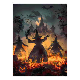 Hexenstunden-Ritual – Feuertanz der drei Schwester Fotodruck