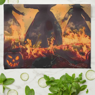 Hexenstundenritual – Feuertanz der drei Schwestern Geschirrtuch