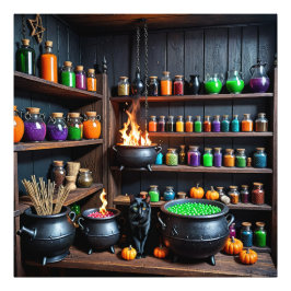 Hexentrank A Magical Alchemist's Haven Fotodruck