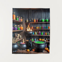 Hexentrank A Magical Alchemist's Haven Wandteppich