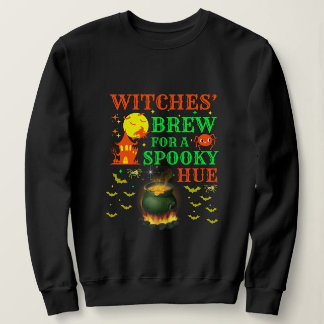 Hexentrank für ein unheimliches Kesseldesign Sweatshirt (Design vorne)