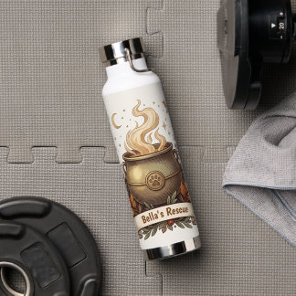 Hexentrank & Hunde-Rettung personalisiertes Hallow Trinkflasche