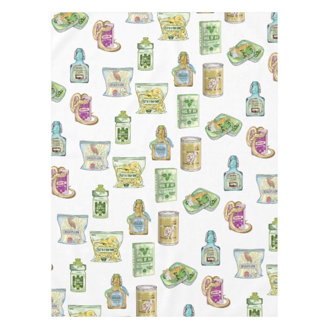 Hexentrank-Muster doppelt Tischdecke (Vorderseite)