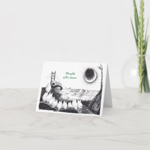 Hexenurlaub Weihnachten-Karte "Gedanken der Jahres Karte