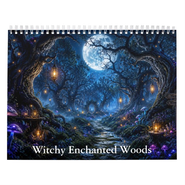 Hexenverzauberter Waldkalender Kalender (Titelbild)