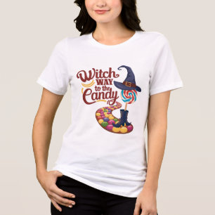 Hexenweg bis zur Candy - Halloween Tri-Blend Shirt