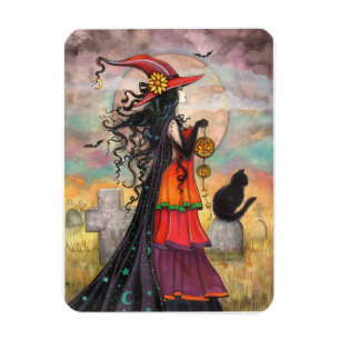 Hexenweg Halloween Hexenkunst Magnet