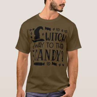 Hexenweg zum CandyFunny Halloween670 T-Shirt