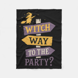 Hexenweg zum Party Funny Halloween-Zeichenpfeile Fleecedecke