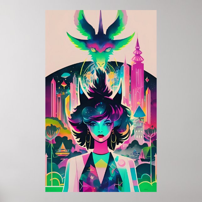 Hexenweg zum Stadtpark? Ken Gage Fantasy Poster (Vorne)