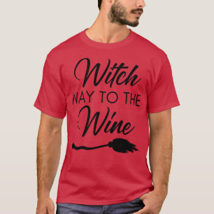 Hexenweg zum Wein Lustiger Weinliebhaber Halloween T-Shirt