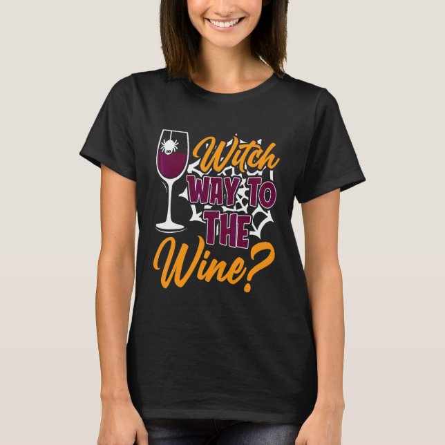 Hexenweg zum Wein T-Shirt (Vorderseite)