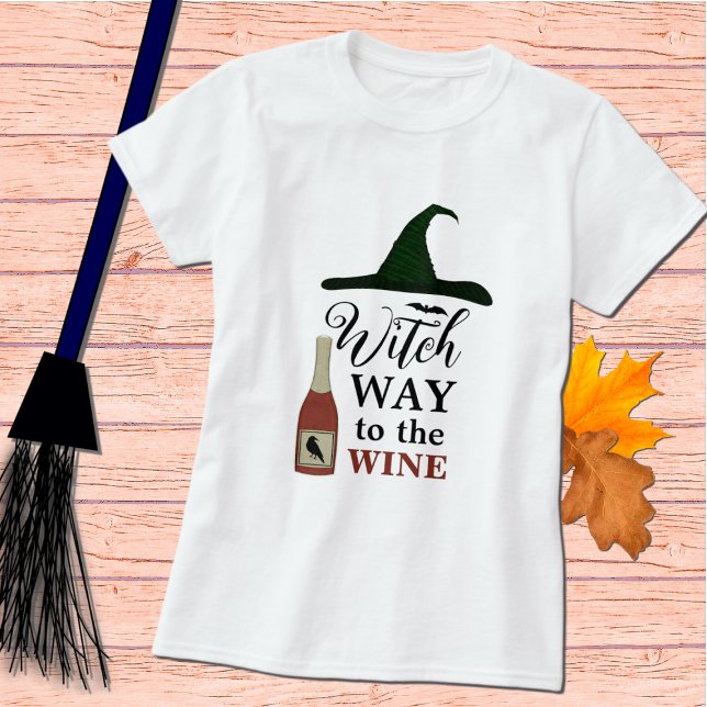 Hexenweg zum WeinHalloween-T - Shirt (Von Creator hochgeladen)