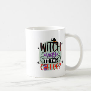 Hexenweg zur Kaffee-Funny-Halloween-Hexe Kaffeetasse