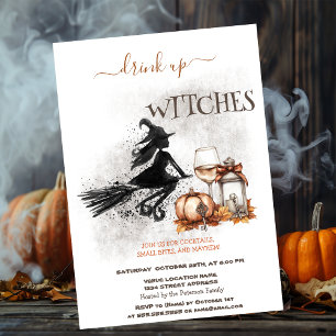 Hexenwein-Kürbis-Bogenlaterne Halloween Einladung