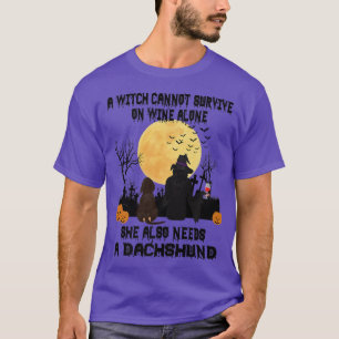 Hexenwein und Dackel Hunde Mama Sonnenblumen C T-Shirt