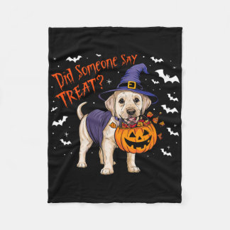 Hexenwelpen Halloween-Leckerei Labrador-Welpe Fleecedecke