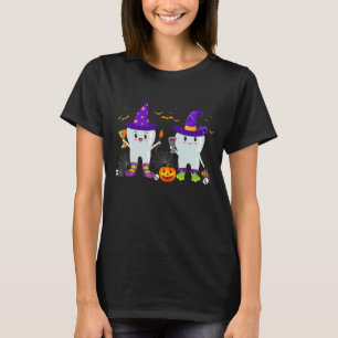 Hexenzähne Niedliche Hexenzähne Zahnzahnärztin Hal T-Shirt