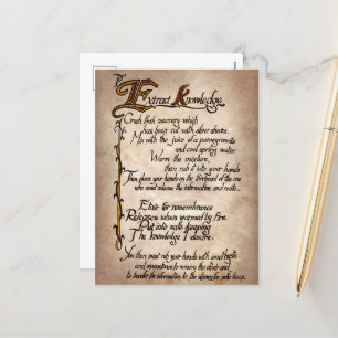 Hexenzauber Halloween-Weihnachtspostkarte Feiertagspostkarte