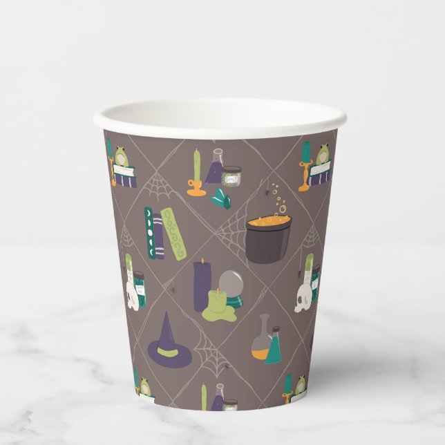 Hexenzauber versorgt Halloween Pappbecher (Vorderseite)