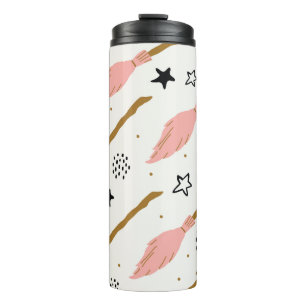 Hexenzauberer-Doodle-Muster Thermosbecher