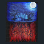 Hexenzeit, zwischen Himmel und Hölle Puzzle<br><div class="desc">Witching hours,  between Heaven and Hell ,  Fantasy Art Oil Painting by Krisi ArtKSZP >>> Weitere Produkte im Store ArtKSZP >> Category >>>> Devil Golem Gargoyle Gothic >> Witching hour</div>