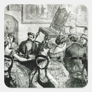 Hexerei, 1871 quadratischer aufkleber