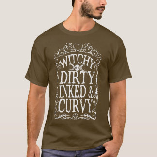 Hexerei, dunkel gestrichen und gekrümmt T-Shirt