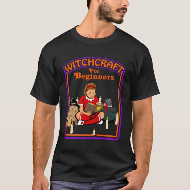 Hexerei für Anfängerstil T-Shirt (Vorderseite)