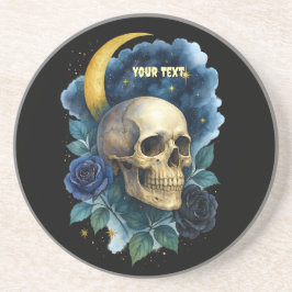 Hexerei Gothic Floral Halloween Creepy Getränkeuntersetzer