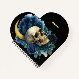 Hexerei Gothic Floral Halloween Creepy Notizbuch