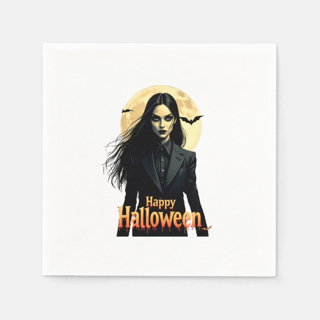 Hexerei Halloween Night Serviette (Vorderseite)