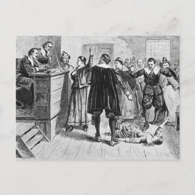 Hexerei im Dorf Salem Postkarte (Vorderseite)