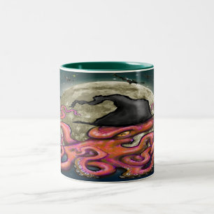 Hexerei Octopus Zwei-Tone-Tasse Zweifarbige Tasse
