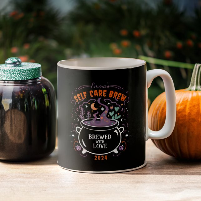 Hexerei Selbsthilfebrauen : Anpassbares Halloween Kaffeetasse (Von Creator hochgeladen)