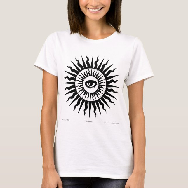 Hexerei: Sonnendurchbruch: Auge T-Shirt (Vorderseite)