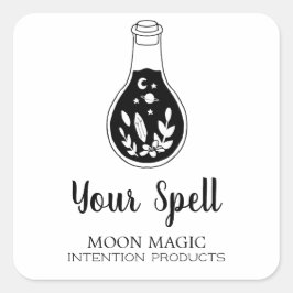 Hexerei Tränke Flasche White Stickers