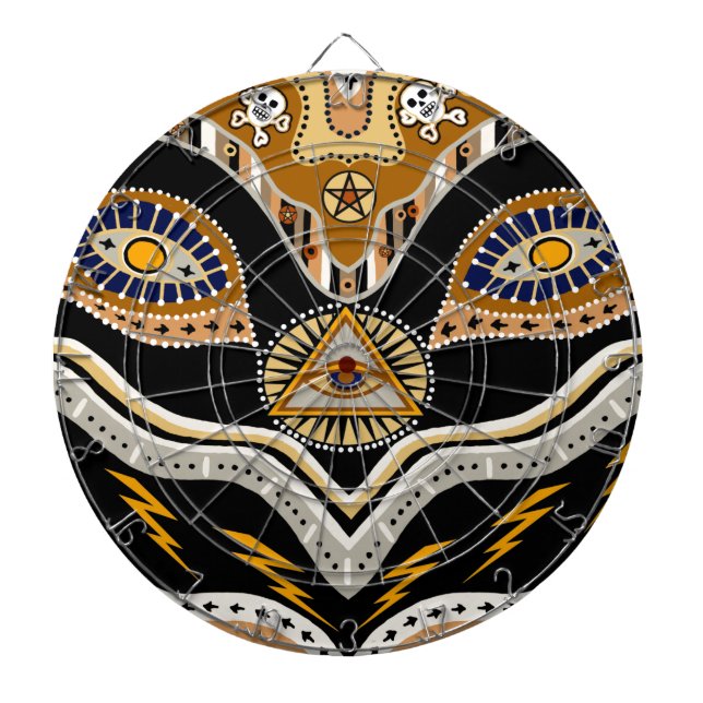 Hexerei-Zauber und -Tränke Dartscheibe (vorne)