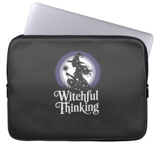 Hexerisches Denken Halloween Mädchen T-Shirt Laptopschutzhülle
