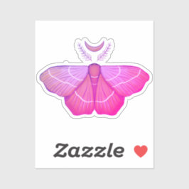 Hexy Moth Lila Magical Insecke Cotattcore Aufkleber