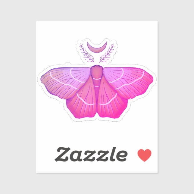 Hexy Moth Lila Magical Insecke Cotattcore Aufkleber (Blatt)