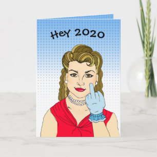 Hey, 2020, Kiss meinen Hintern Funny New Year's Karte