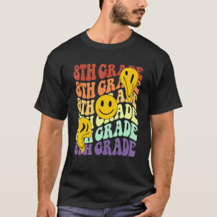hey 8. Klasse Lehrer Rückkehr zur Schule Retro T-Shirt