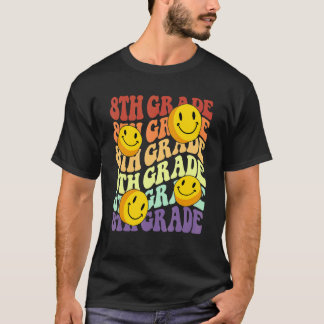 hey 8. Klässler Lehrer Zurück zur Schule Retro  T-Shirt