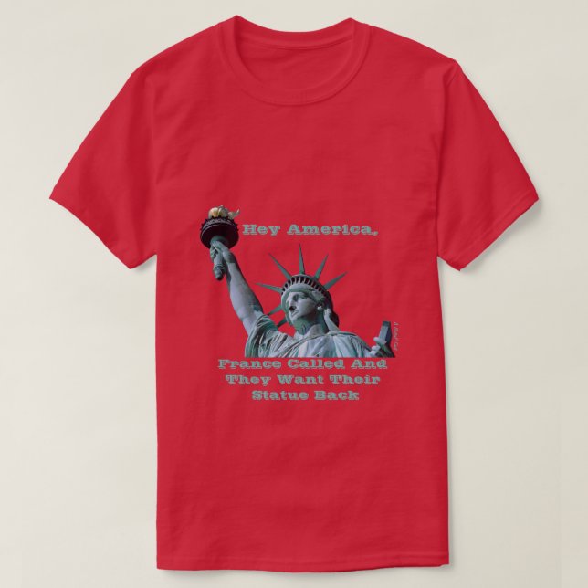 Hey America (Lady Liberty) - Ein MisterP-Shirt T-Shirt (Design vorne)