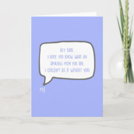 Hey Babe, du bist der beste Partner-Muttertag Karte