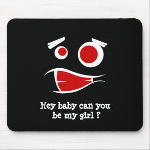 Hey Baby, kannst du mein Mädchen-Monster-Design se Mousepad