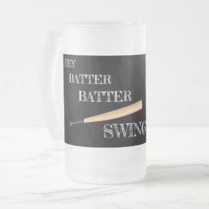 Hey Batter Batter Swing Mattglas Bierglas